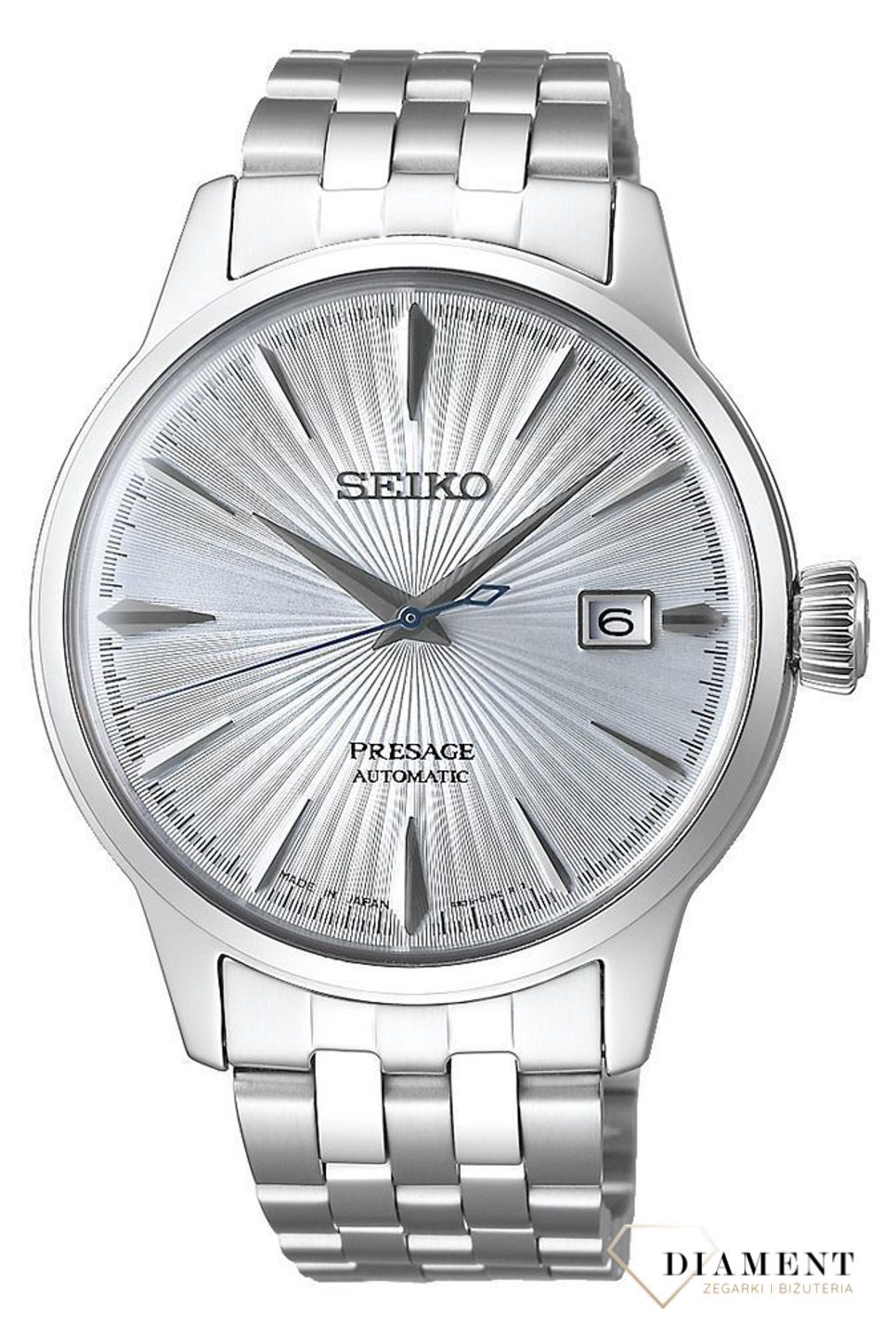 Zegarek męski Seiko Presage Automatic  Light Blue   SRPE19J1.jpg