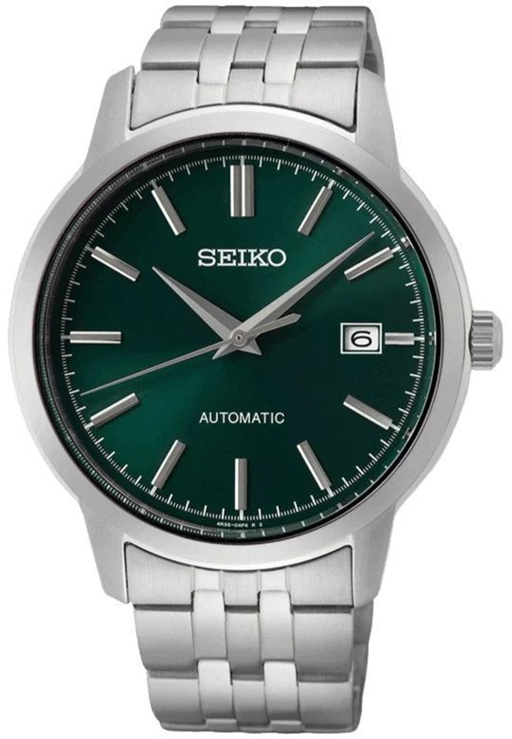 Zegarek męski Seiko SRPH89K1 automatyczny z zieloną tarczą na bransolecie.jpg