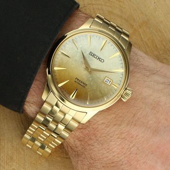 Seiko Presage SRPK46J1 ⌚ Automatyczny  Złota Tarcza, 41h Rezerwa Chodu, Hardlex (2).jpg