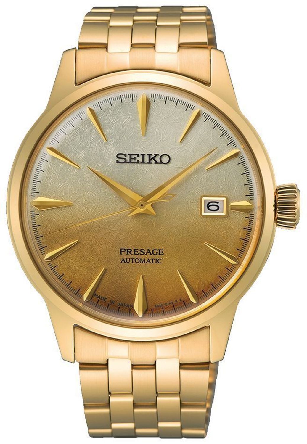Zegarek Seiko Presage SRPK46J1 – Męski Zegarek Automatyczny z Złotą Tarcza.jpg