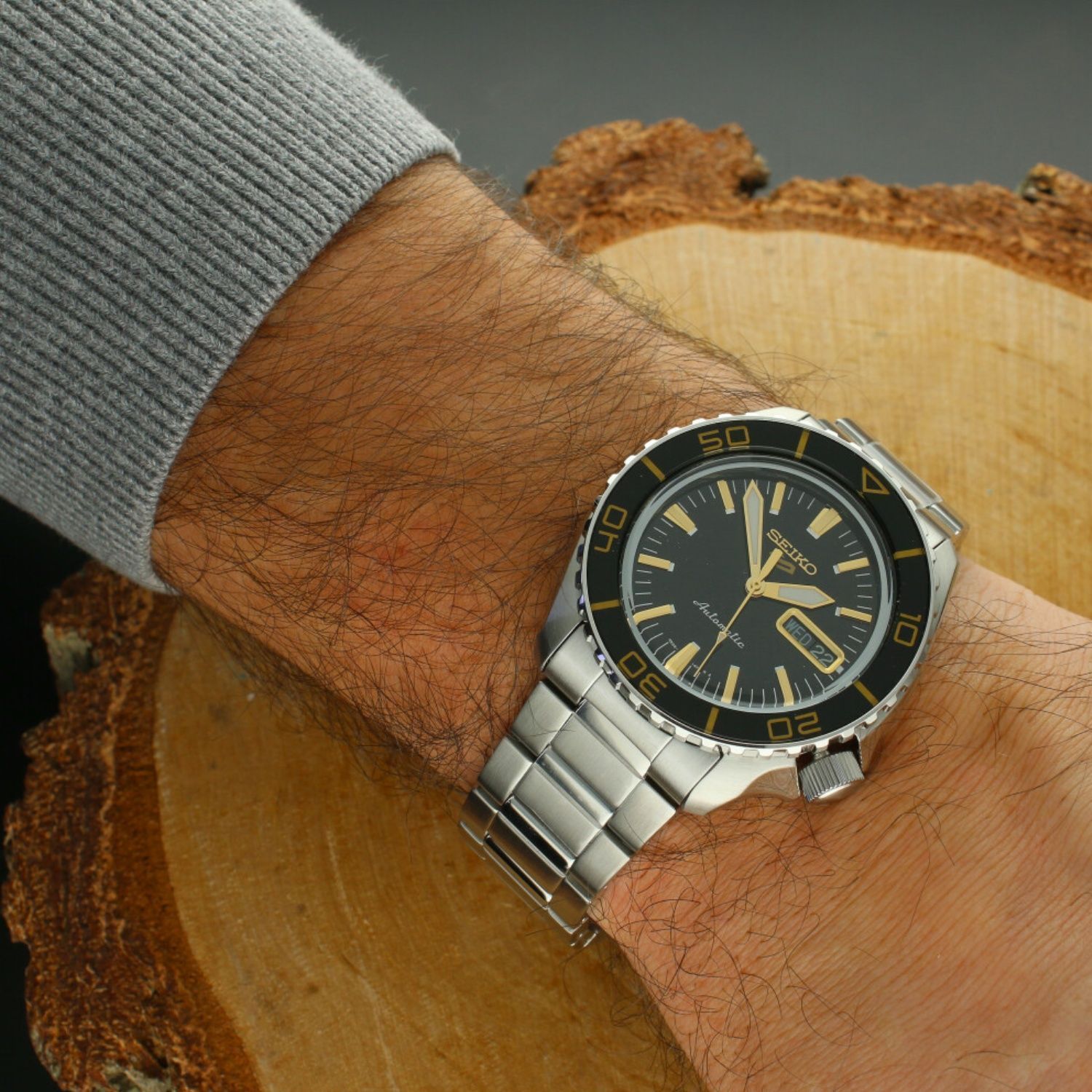 Zegarek męski Seiko 5 Sports Automatic SKX Blacktone Redux SRPK99K1.jpg