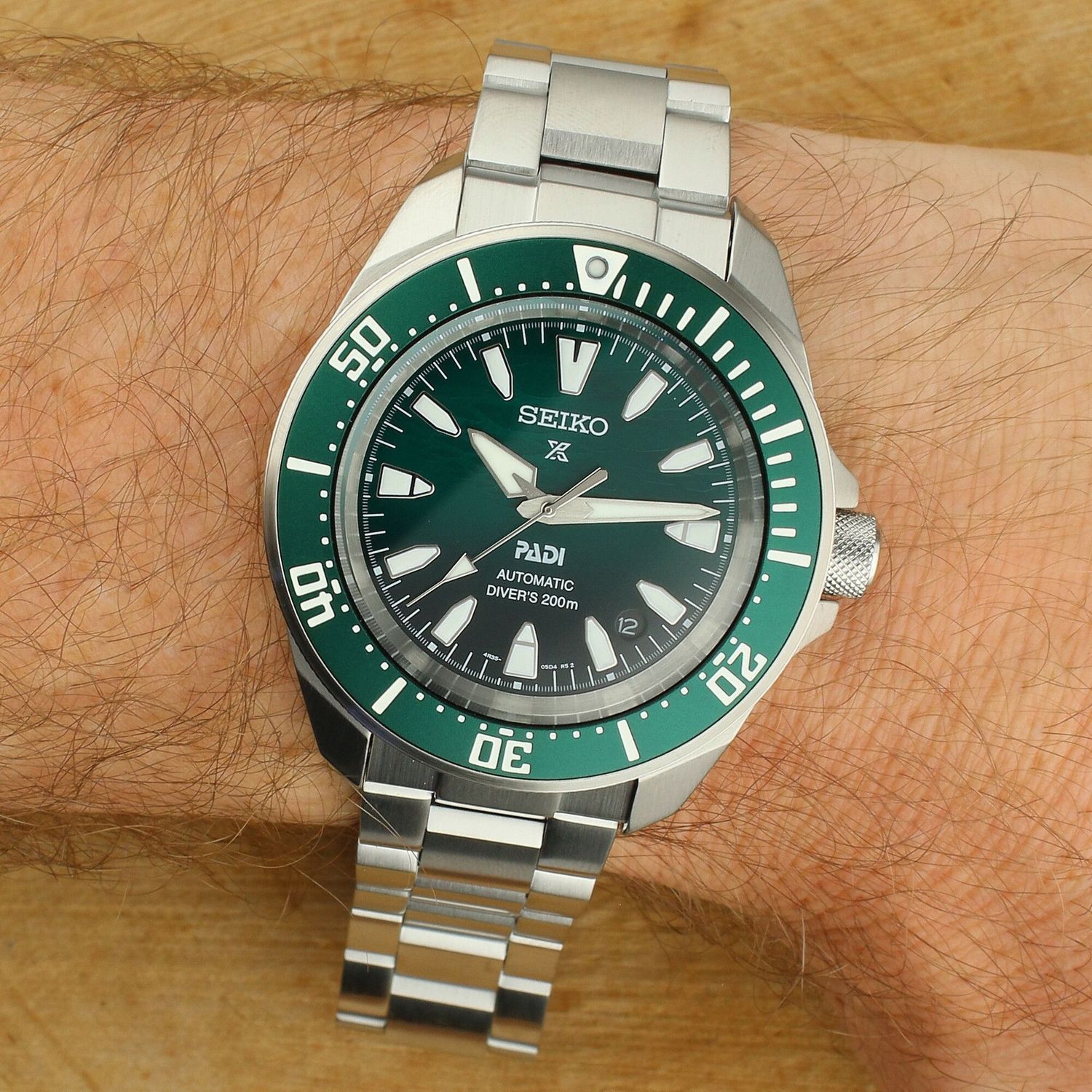 Zegarek męski Seiko Prospex Sea Diver Automatic Samurai II Green PADI Special Edition SRPL53K1.jpeg