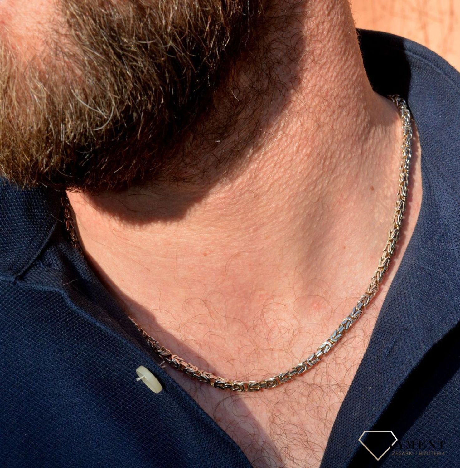 Łańcuszek srebrny 925 królewski splot SRŁ000000-032.jpg