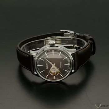 Zegarek męski Seiko automatyczny Presage Czekoladowy SSA407J1 (7).jpg