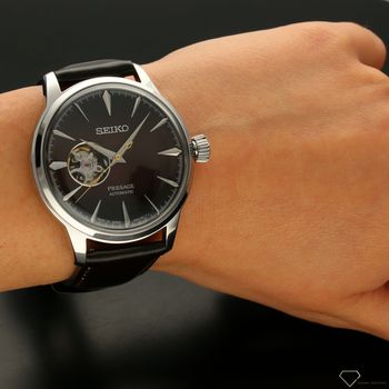 Zegarek męski Seiko automatyczny Presage Czekoladowy SSA407J1 (9).jpg