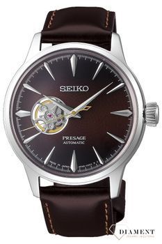 Zegarek męski Seiko automatyczny Presage Czekoladowy SSA407J1.jpg