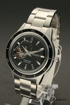 Zegarek męski Seiko Presage Automatic SSA425J1 to zegarek mechaniczny wyposażony dodatkowo w urządzenie nazywane automatycznym naciągiem. Takie rozwiązanie pozwala wykorzystać naturalny ruch ręki do nakręcenia zegarka. Zegar (4).jpg