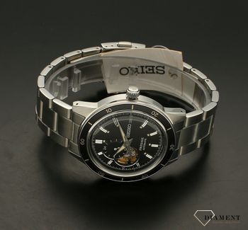 Zegarek męski Seiko Presage Automatic SSA425J1 to zegarek mechaniczny wyposażony dodatkowo w urządzenie nazywane automatycznym naciągiem. Takie rozwiązanie pozwala wykorzystać naturalny ruch ręki do nakręcenia zegarka. Zegar (5).jpg