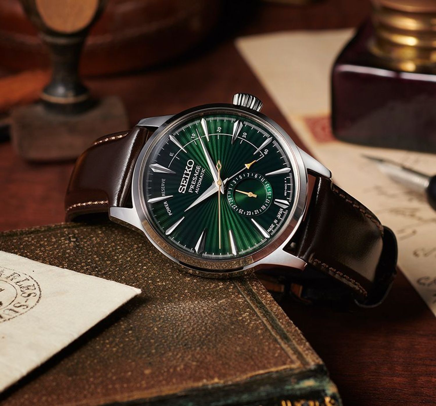 Seiko Presage SSA459J1 Power Reserve Green  (1).jpg