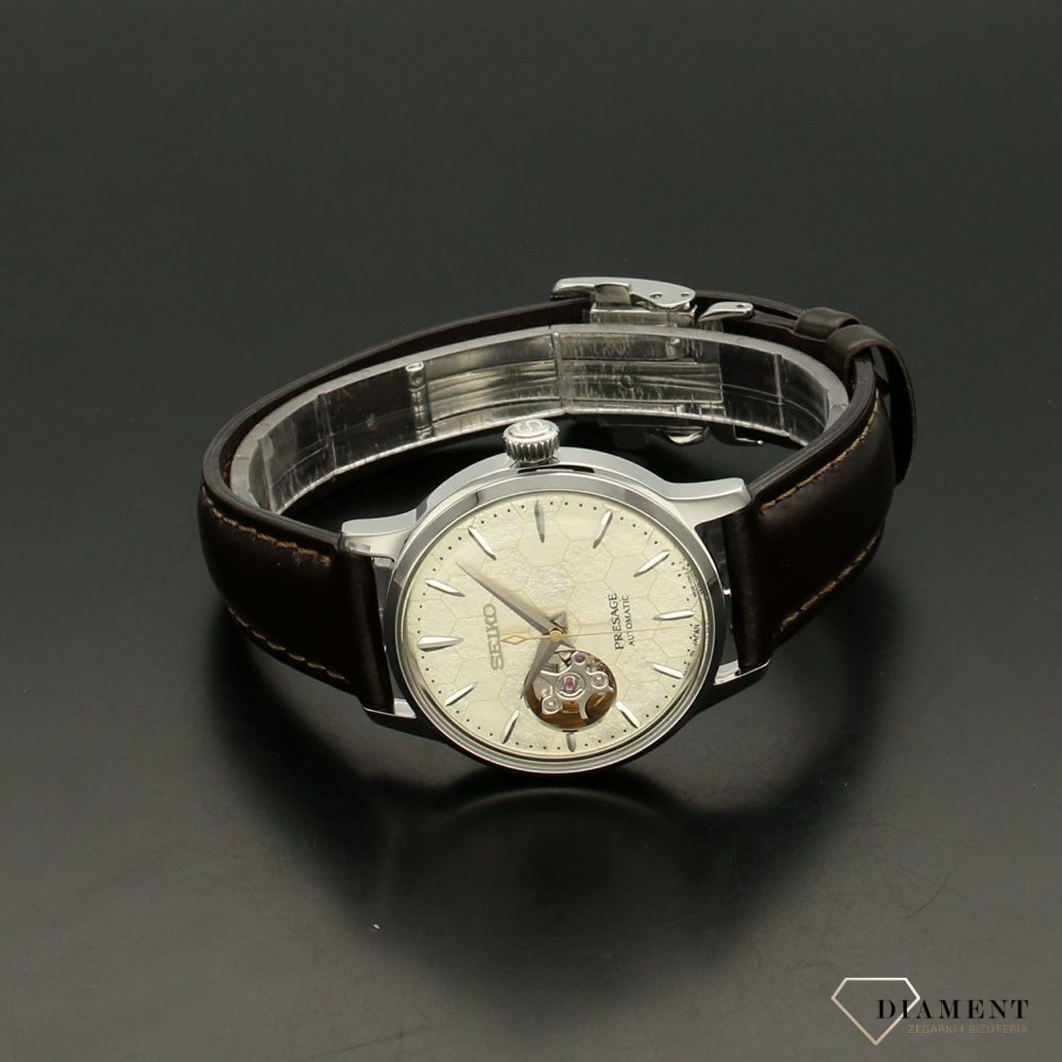 Zegarek damski Seiko Presage Star Bar Honeycomb Automatic Limited Edition SSA781J1.jpg
