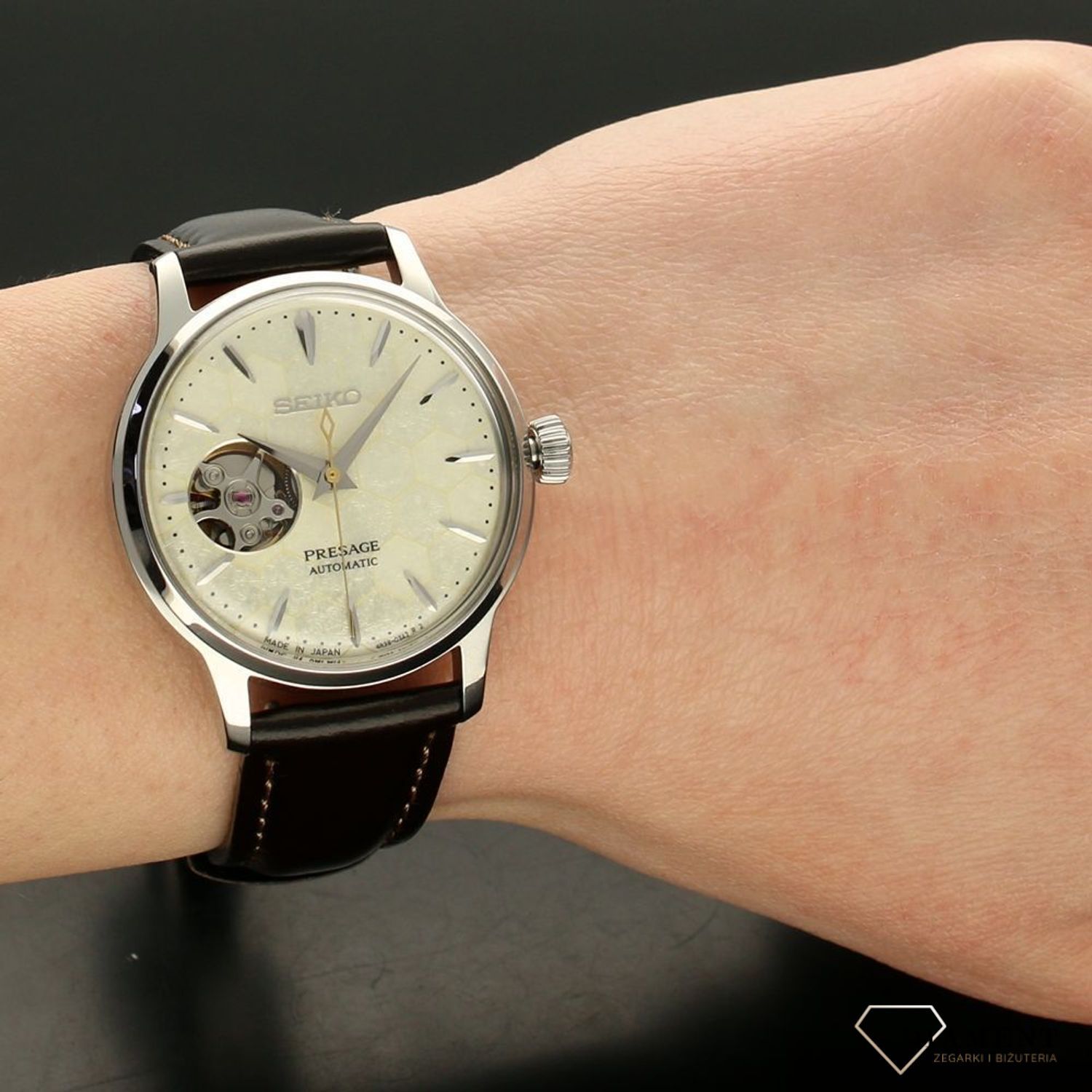 Zegarek damski Seiko Presage Star Bar Honeycomb Automatic Limited Edition SSA781J1.jpg