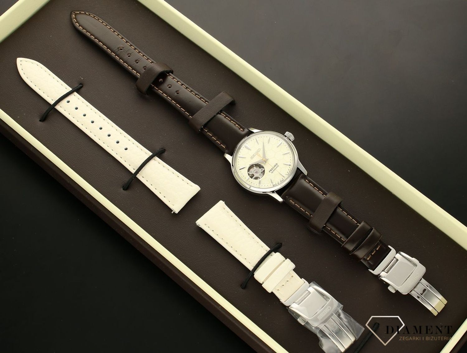 Zegarek damski Seiko Presage Star Bar Honeycomb Automatic Limited Edition SSA781J1.jpg