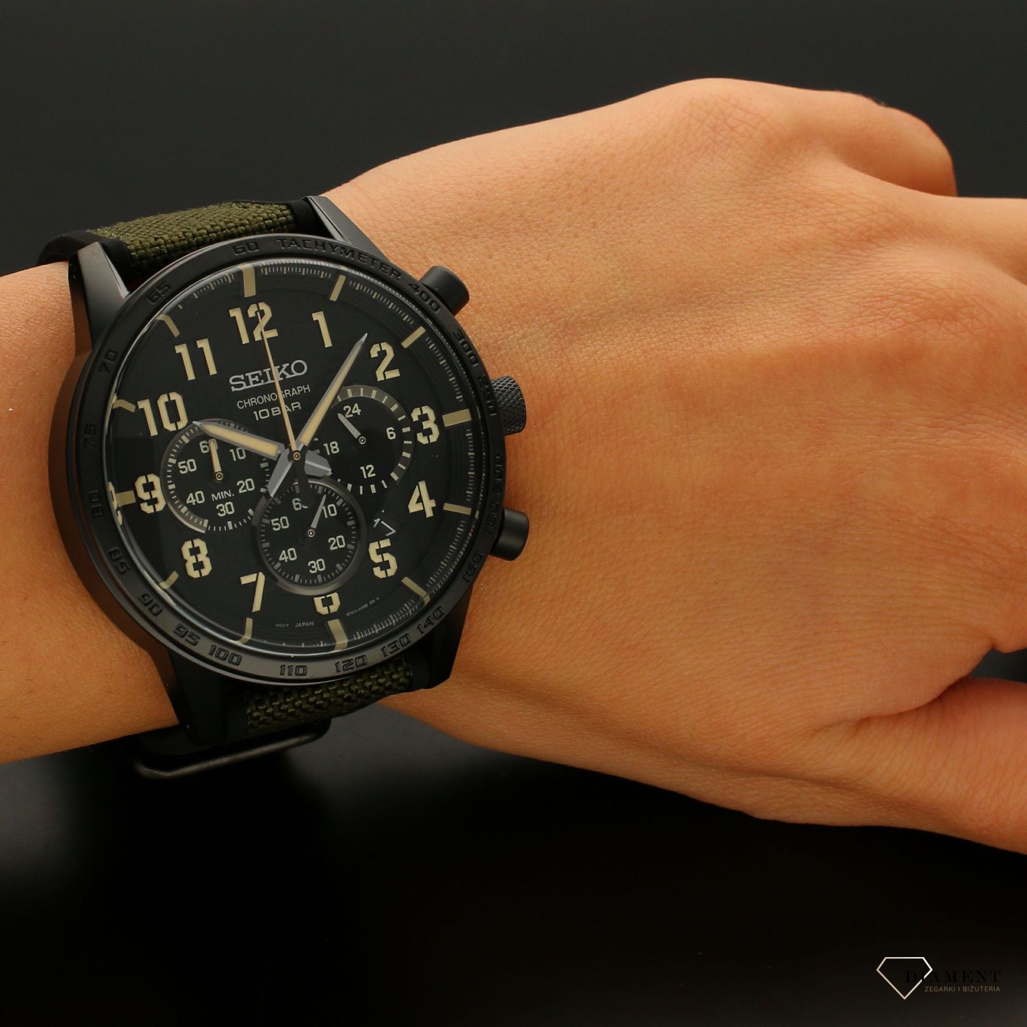 Zegarek męski Seiko  Wojskowy chronograf  SSB3691.jpg