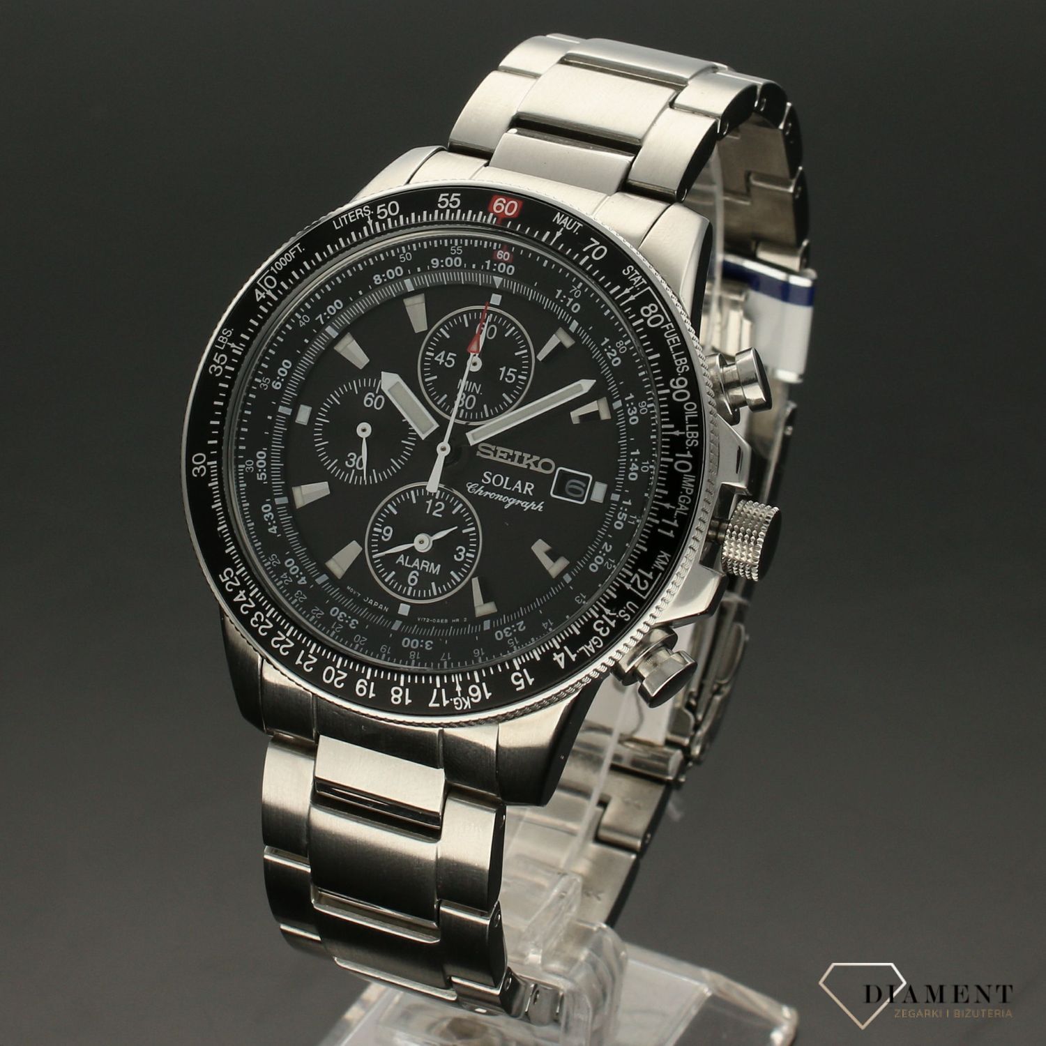 Zegarek męski Seiko 'Czarny Solar'  SSC009P1.jpg
