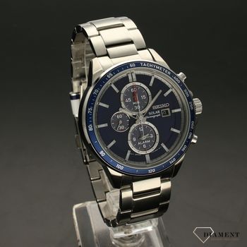 Zegarek męski Seiko 'Blue Solar Chrono' SSC431P1 (1).jpg