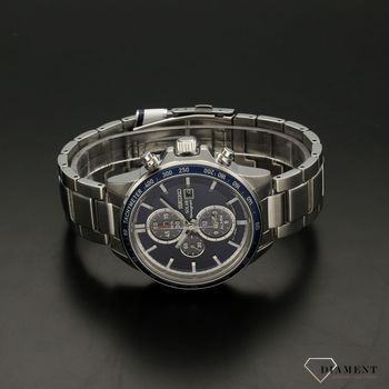Zegarek m ski Seiko Blue Solar Chrono Alarm Chrono SSC431P1 Alarm www.zegarki diament.pl