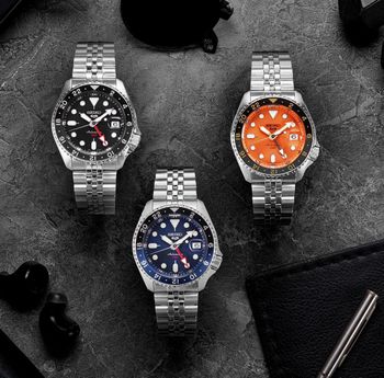 Automatyczny zegarek męski Seiko SSK001K1 z kalibrem 4R34, funkcją dwóch stref czasowych, stalową bransoletą i wodoszczelnością 100 m. 3 lata gwarancji (1).jpg