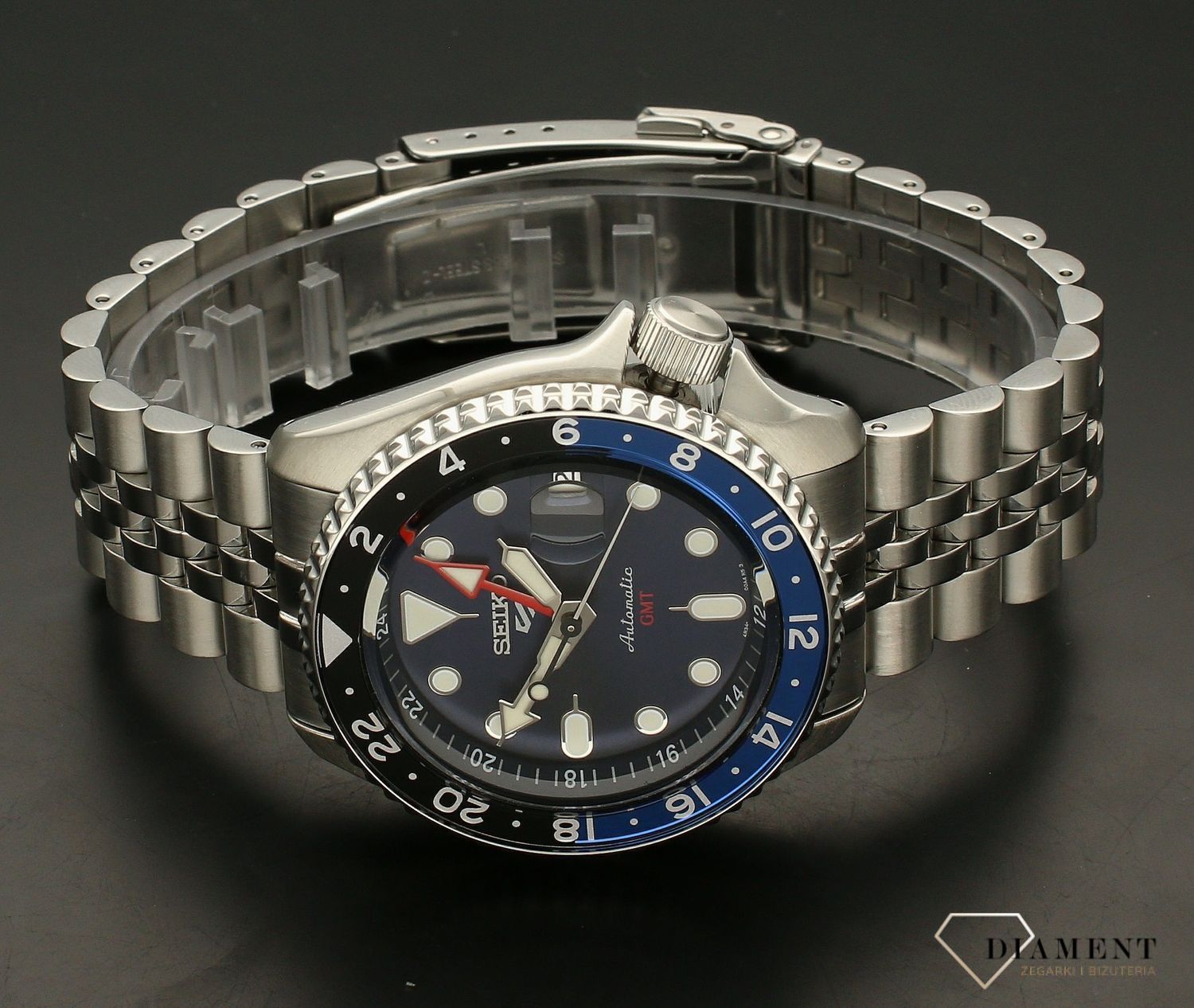 Zegarek męski Seiko 5 Sports GMT Blueberry SKX Re-Interpretation SSK003K1. Zegarek męski Seiko. Zegarek dla nurków. Zegarek sportowy. Zegarek sportowy Seiko idealny na prezent..jpg