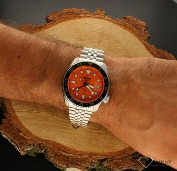 Zegarek męski Seiko 5 Sports GMT Mikan Orange SKX Re-Interpretation SSK005K1. Zegarek męski Seiko. Zegarek dla nurków. Zegarek sportowy. Zegarek sportowy Seiko idealny na prezent (3).jpg