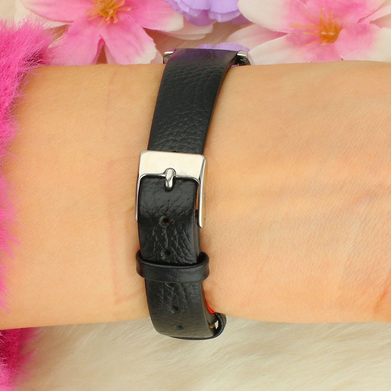 Elegancki zegarek damski SUNDAY ROSE Classic FOREVER BLACK z mechanizmem Miyota, kopertą 40 mm ze stali nierdzewnej, szkłem mineralnym hartowanym i paskiem skórzanym. Wodoszczelność 5 ATM.1.jpg