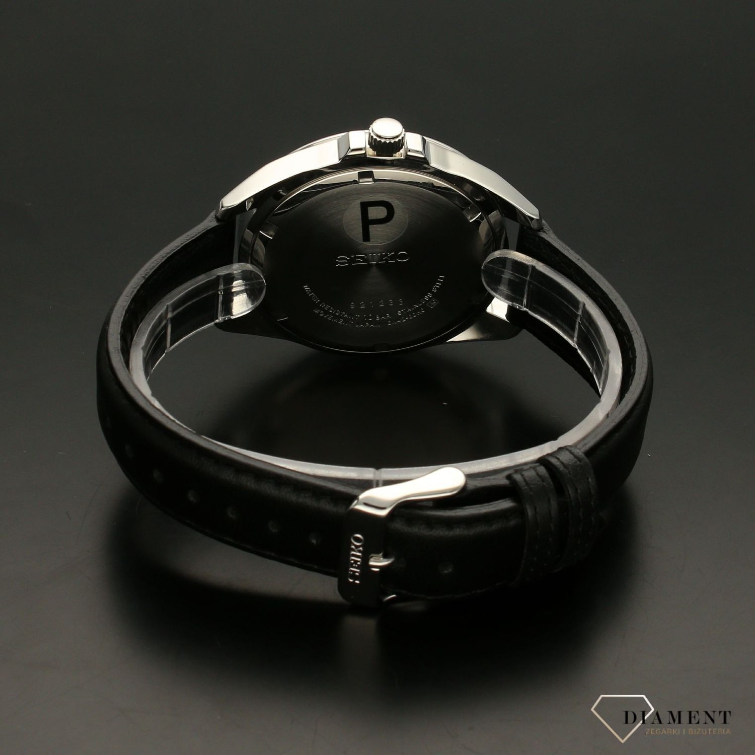 Zegarek męski na bransolecie Seiko '100M Czarna klasyka ' SUR215P1.jpg