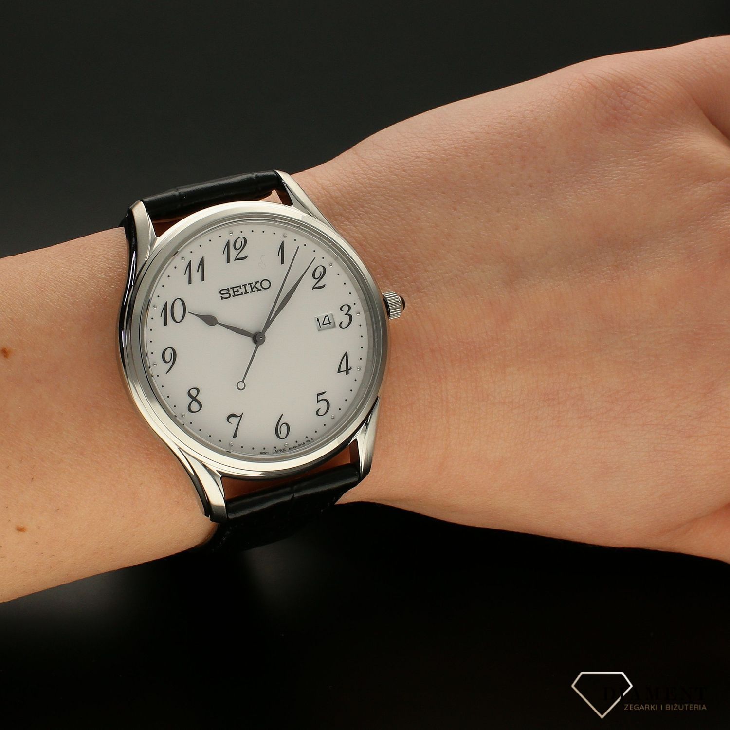 Zegarek męski na pasku Seiko klasyczny SUR303P1.webp