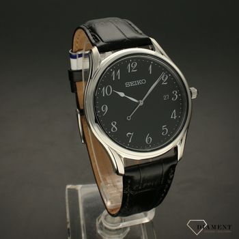 Zegarek meski na pasku Seiko 'Elegancki Klasyk' SUR305P1 -  www.zegarki-diament.pl