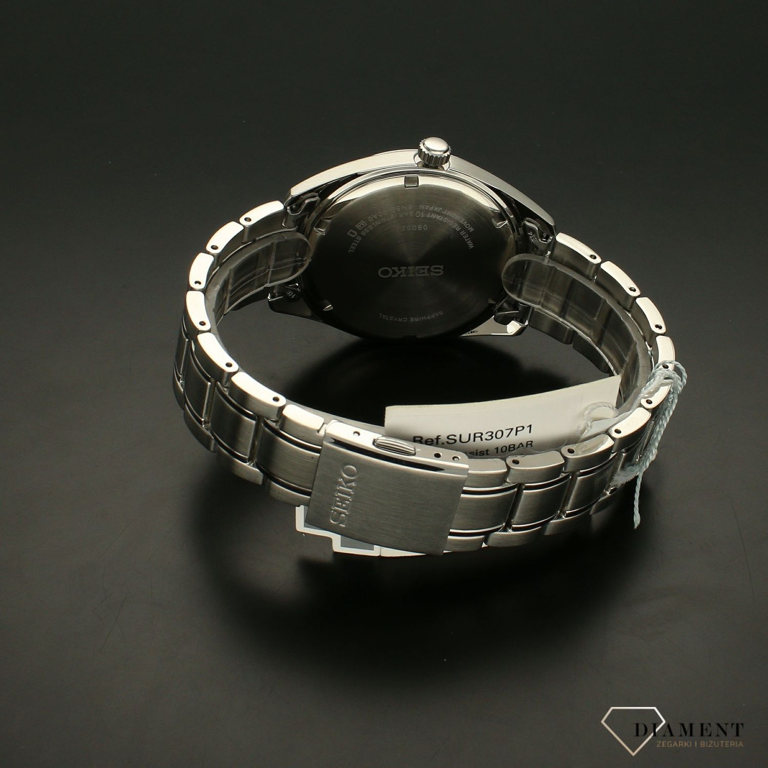 Zegarek męski na bransolecie Seiko z podwójnym datownikiem SUR307P1.webp