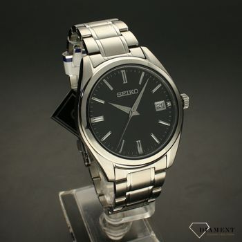 Zegarek męski na bransolecie Seiko z datownikiem SUR311P1 -  