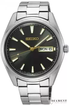 Zegarek męski na bransolecie Seiko z podwójnym datownikiem SUR343P1.webp