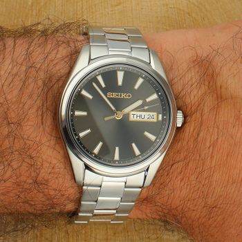 Zegarek męski Seiko Classic SUR343P1 na bransolecie z szafirowym szkłem japoński mechanizm.jpg