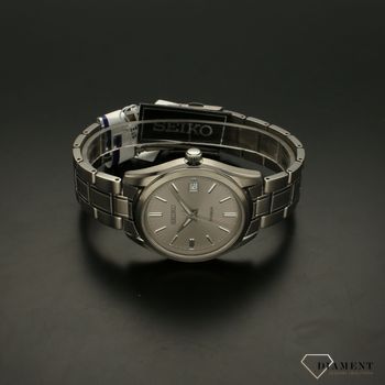 Zegarek męski na bransolecie tytanowej Seiko SUR369P1 z czytelną, szarą tarczą ⌚  (3).jpg