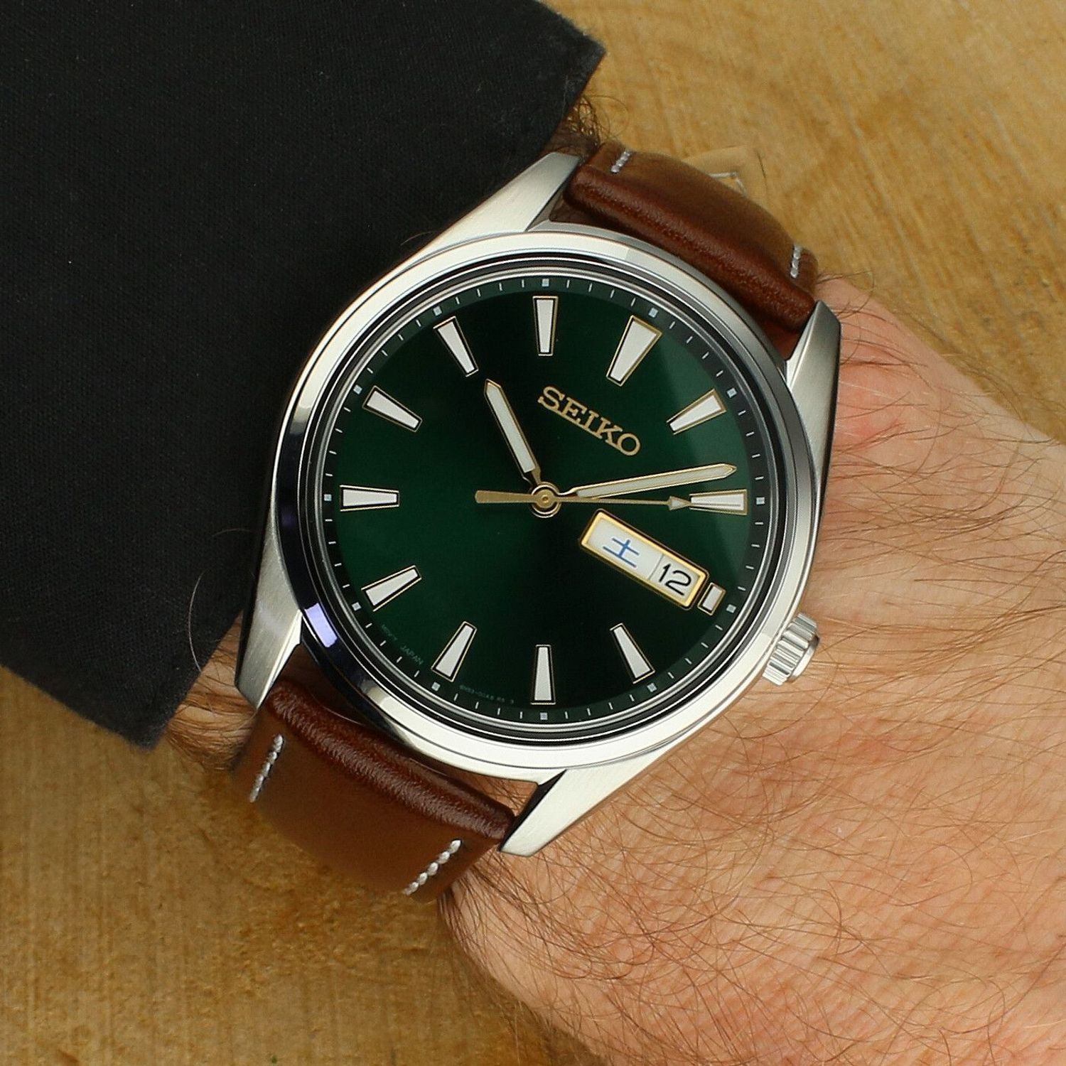 Zegarek Seiko SUR449P1 – Męski Zegarek Klasyczny Kwarcowy z Zieloną Tarcza.jpg