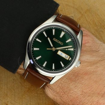 Seiko SUR449P1 ⌚ Klasyczny Męski Zegarek  Zielona Tarcza, Szafirowe Szkło, 10 ATM (2).jpg