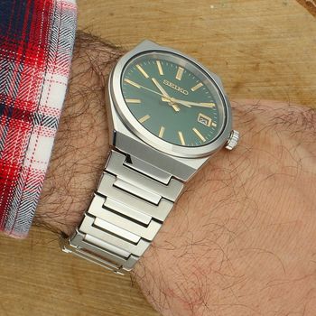 Seiko SUR601P1 – męski zegarek klasyczny z zieloną tarczą, szafir, LumiBrite (3).jpg