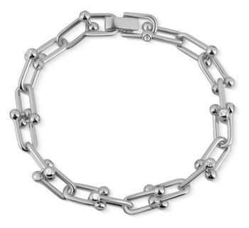 Srebrna Bransoletka 925 z Cyrkonią – Łączone Ogniwa 20 cm SVLB0523XK6BI.jpg