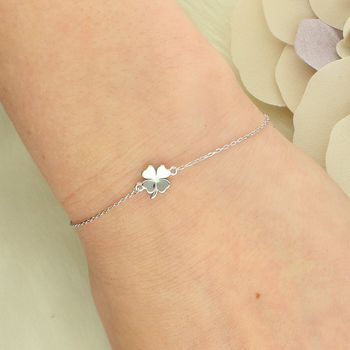 Srebrna bransoletka Koniczynka – klasyczny łańcuszek na szczęście srebrna bransoletka.jpg