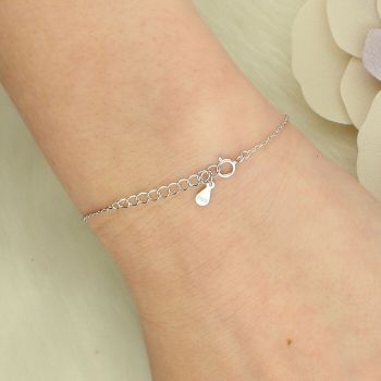 Srebrna bransoletka Koniczynka – klasyczny łańcuszek na szczęście zapięcie.jpg
