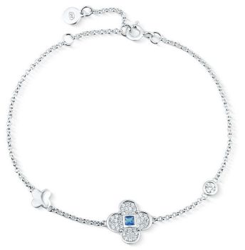 Srebrna bransoletka z kwiatkiem i cyrkoniami – srebro 925 SVLB0924SK6BM.jpg