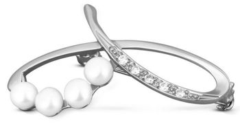 Broszka srebrna 925 z perłami i cyrkonią – zaokrąglony kształt  SVLD0005XD2P100.jpg