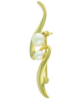 Broszka pozłacana srebrna 925 fala z perłami  SVLD0012XD2GP00 gold.jpg