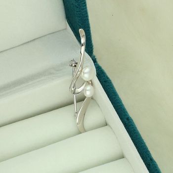 Broszka srebrna 925 z perłami – zaokrąglony kształt  SVLD0012XD2P100 perły.jpg