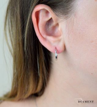 Srebrne gładkie koła 13 mm SVLE0208XD50016 💎 Srebrne kolczyki wykonane z najwyższej jakości srebra 💎 Kolczyki w kształcie koła  (3).JPG