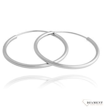 Srebrne kolczyki 925 klasyczne koła 4,5 cm.jpg