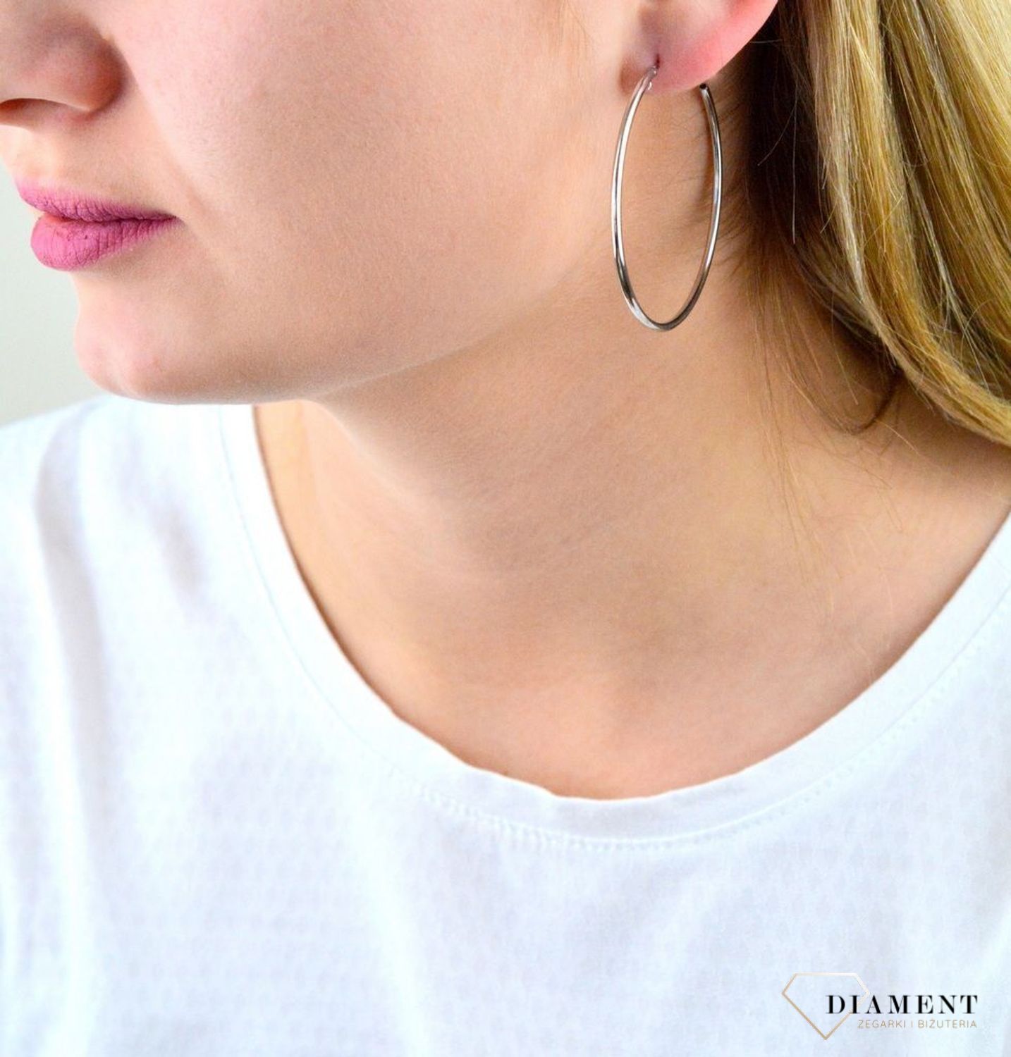 Srebrne kolczyki 925 klasyczne koła 4,5 cm.jpg