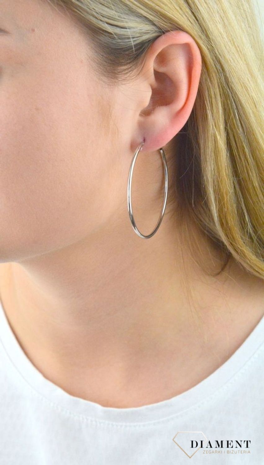 Srebrne kolczyki 925 klasyczne koła 4,5 cm.jpg