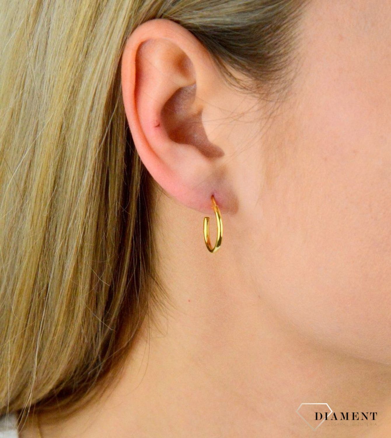 Srebrne kolczyki 925 pozłacane koła 1,5 cm SVLE0208XD5GO016. Doskonały pomysł na prezent. Klasyczne kolczyki koła. svle0208xd50030.jpg