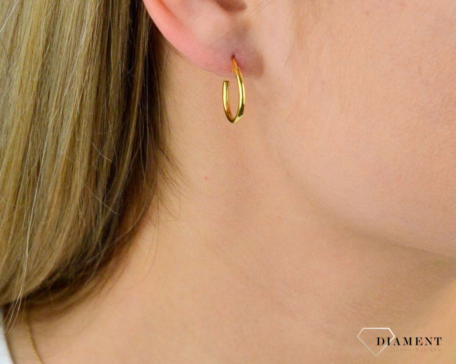 Srebrne kolczyki 925 pozłacane koła 1,5 cm SVLE0208XD5GO016. Doskonały pomysł na prezent. Klasyczne kolczyki koła. svle0208xd50030.jpg