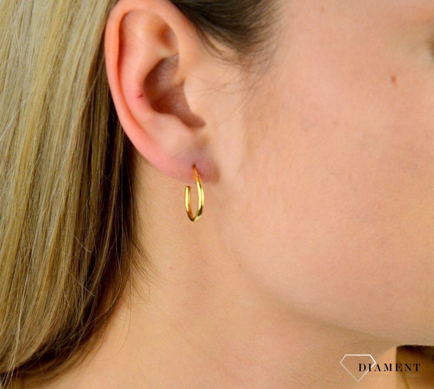 Srebrne kolczyki 925 pozłacane koła 1,5 cm SVLE0208XD5GO016. Doskonały pomysł na prezent. Klasyczne kolczyki koła. svle0208xd50030.jpg