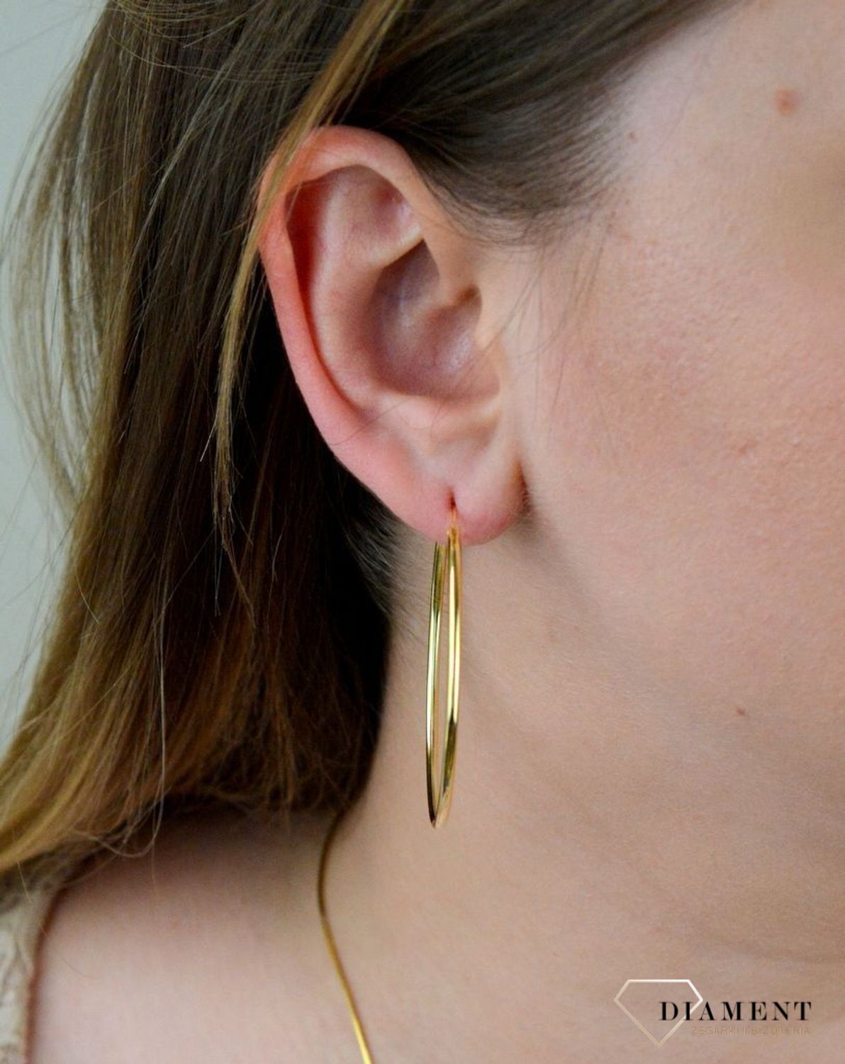 Srebrne kolczyki pozłacane koła 4,5 cm SVLE0208XD5GO050.jpg